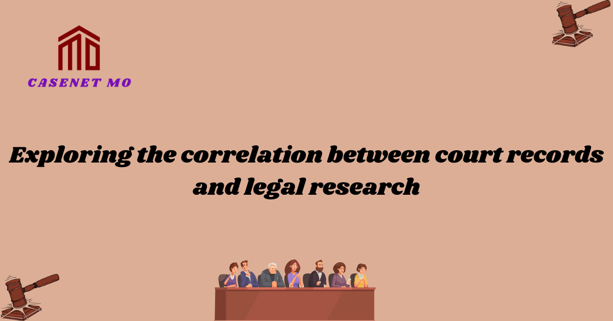 Exploring the correlation between court records and legal research 1