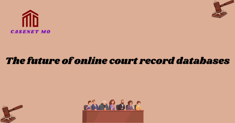 The future of online court record databases 1
