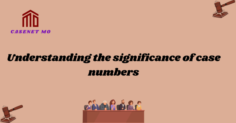 Understanding the significance of case numbers 1